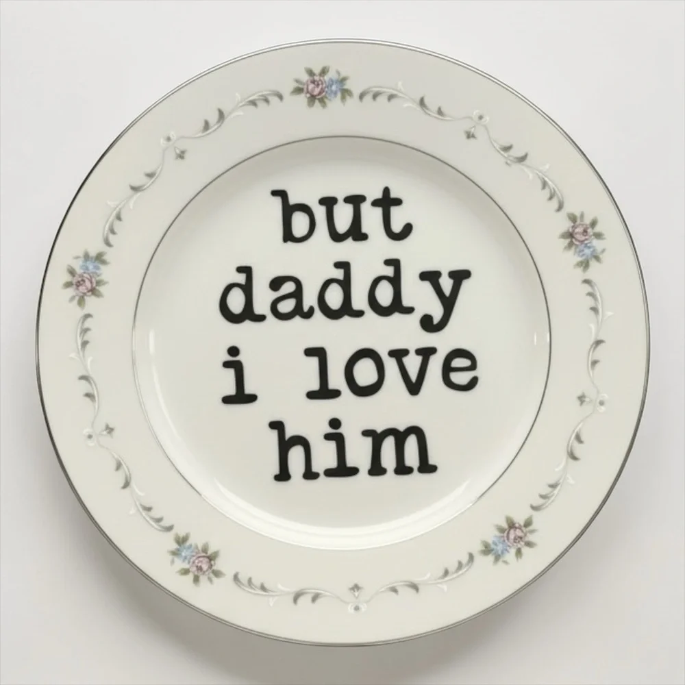 But Daddy I Love Him Taylor Swift TTPD Decorative Plate Swiftie Gift
